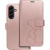 Mezzo Book Case For Samsung A56 5G Teddy Bear Rose Gold OEM