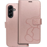 Mezzo Book Case For Samsung A56 5G Teddy Bear Rose Gold OEM