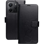 Mezzo Book Case For Xiaomi Redmi Note 14 4G (Global - 164,84mm x 78,15mm x 8,16mm) Teddy Bear Black OEM