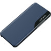Hurtel Eco Leather View Case Elegant Case With Flap And Stand For Iphone 16e - Blue - (Eco Leather View Case Iphone Se 2025 Blue)