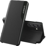 Hurtel Eco Leather View Case For Samsung Galaxy A54 5G With Flip stand, Black 9145576273852 - (Eco Leather View Samsung A54 Black)
