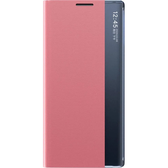 Hurtel New Sleep Case Cover With Flip And Stand For Samsung Galaxy S25 Edge - Pink - (New Sleep Case Samsung Galaxy S25 Edge Pink)