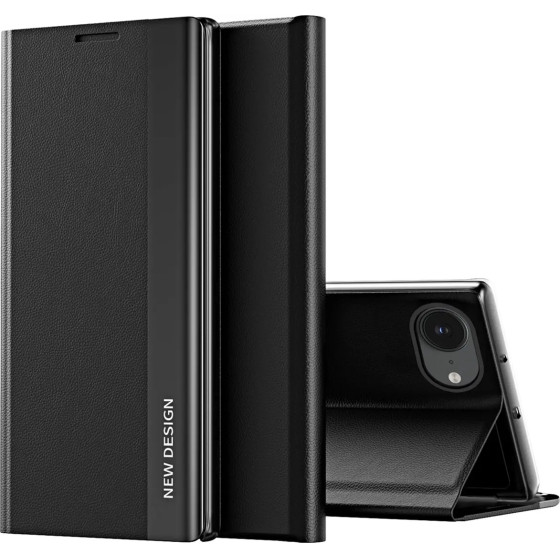 Hurtel Sleep Case Pro For Iphone 16e With Flip And Stand - Black - (Sleep Case Pro Iphone Se 2025 Black)