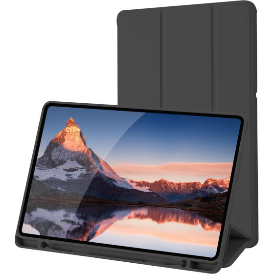 Techsuit - Flex Trifold (With Pencil Holder) - Samsung Galaxy Tab S6 Lite (2020/2022/2024) - Black