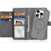 Dux Ducis Lawa Iphone 16 Pro Leather Case With Detachable Magnetic Wallet - Gray - (Dux Ducis Lawa Ip 16 Pro Grey)