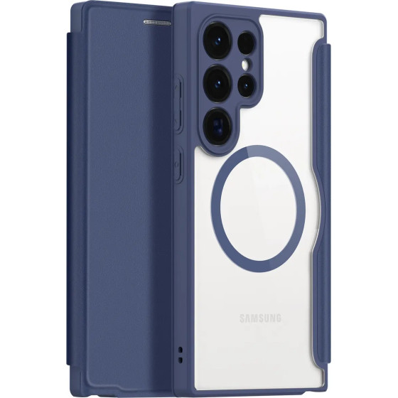 Dux Ducis Skin X Pro Case For Samsung S24 Ultra With Magnetic Ring And Flap - Blue 6934913021699 - (Dux Ducis Skin X Pro Samsung S24 Ultra Blue)
