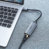 Ugreen External Network Adapter RJ45 - Usb Type C (1000 Mbps / 1 Gbps) Gigabit Ethernet Gray (CM199) 6957303804191 - (6957303857371)
