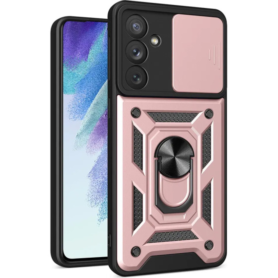 Hurtel Hybrid Armor Camshield Case For Samsung Galaxy A54 5G Armored Case With Camera Cover Pink 9145576272916 - (Hybrid Armor Camshield Samsung A54 PINK)