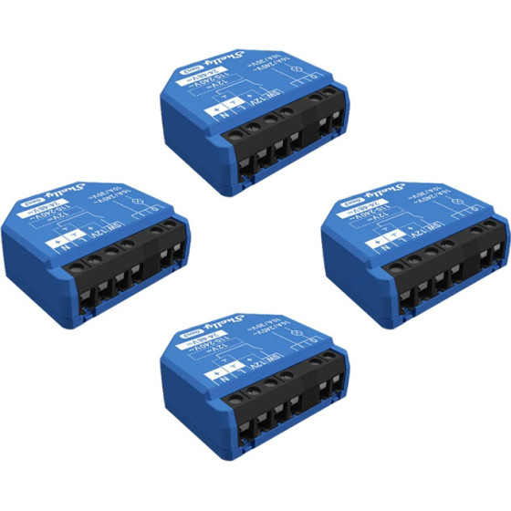 Shelly 1 Gen3 ��� 4 �������� WiFi/Bluetooth - (1Gen3x4)