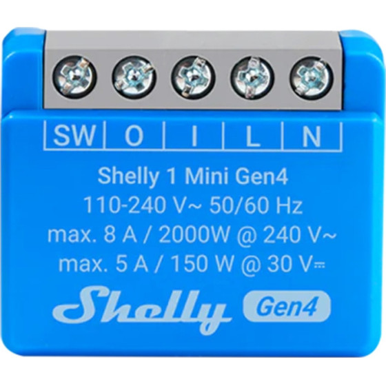 Shelly 1 Mini Gen4 �������� Zigbee/Matter - (1MiniGen4)