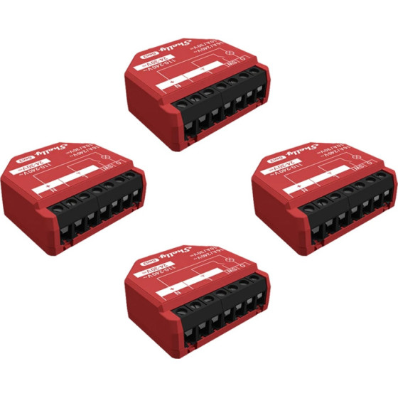 Shelly 1PM Gen3 ��� 4 �������� WiFi/Bluetooth - (1PMGen3x4)