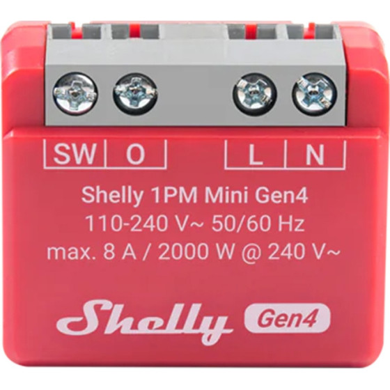 Shelly 1PM Mini Gen4 �������� Zigbee / ��� - (1PMMiniGen4)