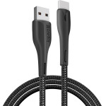 ColorWay - Data Cable - Usb To Type-C, For Syncing & Charging, With Led indicator, 2.4A, 480Mbps, 1m - Black - (CW-CBUC034-BK)