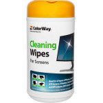 ColorWay - Wet Wipes - For Cleaning Dust / Dirt / Fingerprints, Universal, 100pcs, 12 x 12cm - White - (CW-1071)