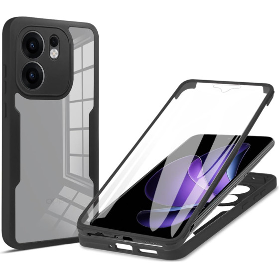 Techsuit - Colorverse 360 Series + Screen Protector - Oppo Reno13 F 4G / Reno13 F 5G / Reno13 Fs 5G - Black