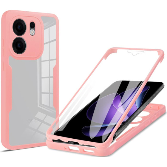 Techsuit - Colorverse 360 Series + Screen Protector - Oppo Reno13 F 4G / Reno13 F 5G / Reno13 Fs 5G - Pink