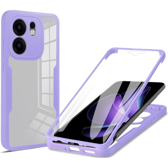 Techsuit - Colorverse 360 Series + Screen Protector - Oppo Reno13 F 4G / Reno13 F 5G / Reno13 Fs 5G - Purple