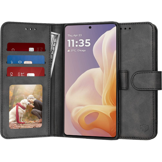 Techsuit - Diary Book - Motorola Moto G85 - Black