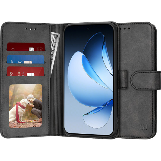 Techsuit - Diary Book - Oppo Reno13 - Black