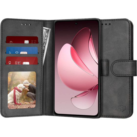 Techsuit - Diary Book - Oppo Reno13 F 4G / Reno13 F 5G / Reno13 Fs 5G - Black
