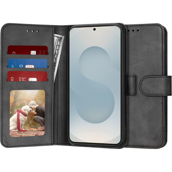 Techsuit - Diary Book - Samsung Galaxy S25 Edge - Black