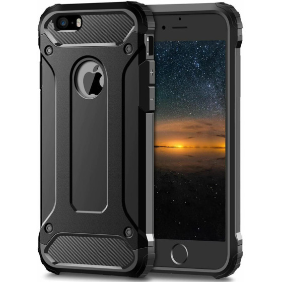 Techsuit - Hybrid Armor - Iphone 5 / Iphone 5s / Iphone Se - Black