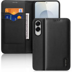 Dux Ducis Hivo Samsung Galaxy S25 Edge Case With Flip And Rfid Protection - Black - (Dux Ducis Hivo Ss S25 Edge Black)
