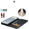 Dux Ducis Hivo Samsung Galaxy S25 Edge Case With Flip And Rfid Protection - Black - (Dux Ducis Hivo Ss S25 Edge Black)