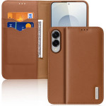 Dux Ducis Hivo Samsung Galaxy S25 Edge Case With Flip And Rfid Protection - Brown - (Dux Ducis Hivo Ss S25 Edge Brown)