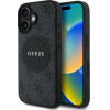 Guess - 4G Circle Classic Logo Magsafe - Iphone 16 - Black - (GUHMP16SP4PGRSGK)