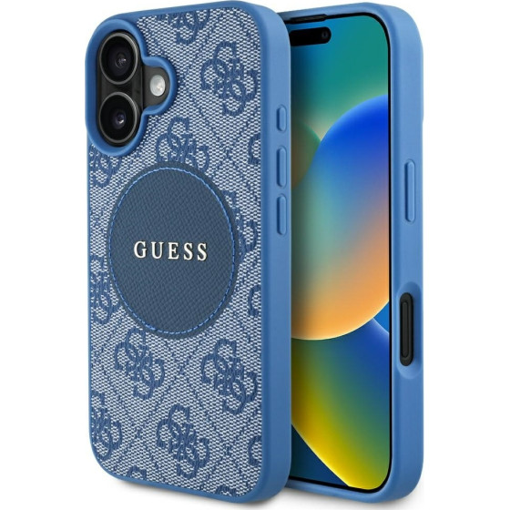 Guess - 4G Circle Classic Logo Magsafe - Iphone 16 - Blue - (GUHMP16SP4PGRSGB)