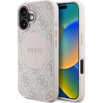 Guess - 4G Circle Classic Logo Magsafe - Iphone 16 - Pink - (GUHMP16SP4PGRSGP)