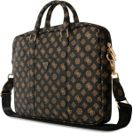 Guess - Computer Bag Peony Triangle Logo - 16'', Eco-Leather, Unisex, Detachable Strap, Adjustable - Black - (GUCB16PGPOSGNK)