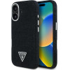 Guess - Denim Triangle Logo Magsafe - Iphone 16 - Black - (GUHMP16SRJFWTLK)