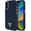Guess - Denim Triangle Logo Magsafe - Iphone 16 - Blue - (GUHMP16SRJFWTLB)