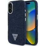 Guess - Denim Triangle Logo Magsafe - Iphone 16 - Blue - (GUHMP16SRJFWTLB)