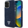 Guess - Denim Triangle Logo Magsafe - Iphone 16 Pro - Blue - (GUHMP16LRJFWTLB)