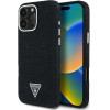 Guess - Denim Triangle Logo Magsafe - Iphone 16 Pro Max - Black - (GUHMP16XRJFWTLK)