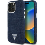 Guess - Denim Triangle Logo Magsafe - Iphone 16 Pro Max - Blue - (GUHMP16XRJFWTLB)