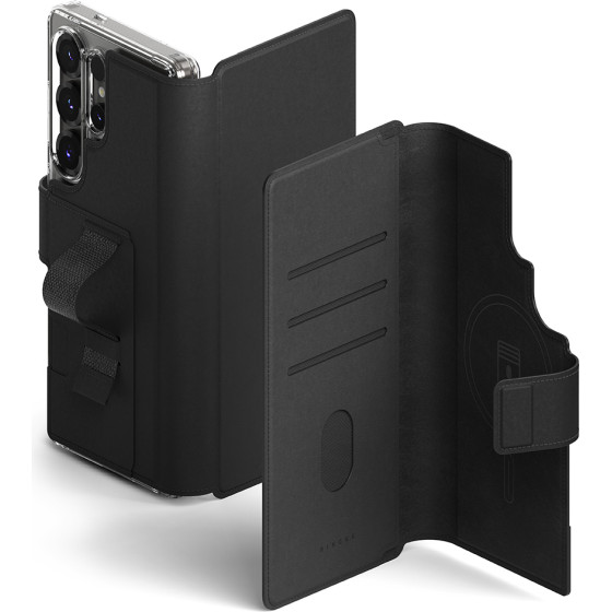 Ringke - Folio Grip Wallet Magnetic - Samsung Galaxy S23 Ultra / S24 Ultra / S25 Ultra - Black