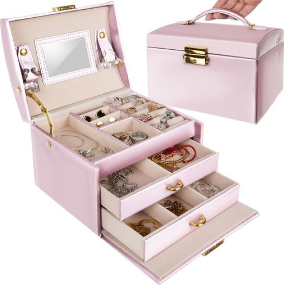 Beautylushh Jewelry box/Case - Pink - (12972-0)