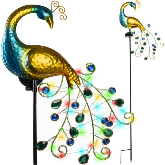 Gardlov 25281 Peacock Solar Lamp - (18073-0)