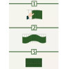 Gardlov Fencing Tape 19cmx35m 450g/m2 Green 23699 - (17605-0)