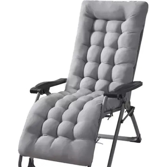 Gardlov Quilted Cushion For Garden Lounger Gray 23490 - (17533-0)