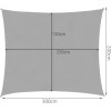 Gardlov Sunshade Sail 3x2m - Gray 23162 - (17457-0)