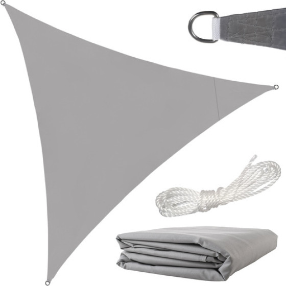 Gardlov Sunshade Sail 3x3x3m Gray 23147 - (17465-0)