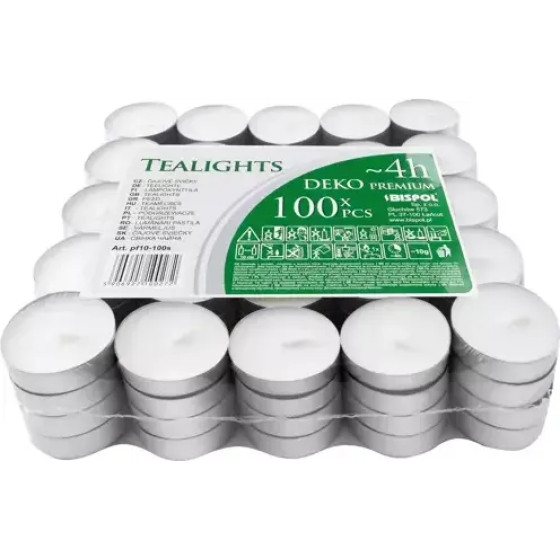 Iso Trade Candles/Warmers 4h - Set Of 100pCs - (16180-0)
