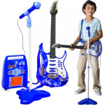 Iso Trade Electric Guitar + Microphone + Amplifier Blue 22409 - (17366-0)