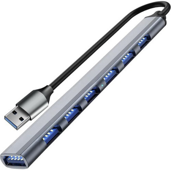 Iso Trade Hub USB- 1 Port 3.2 + 6 Ports 2.0 Izoxis 24374 - (17880-0)