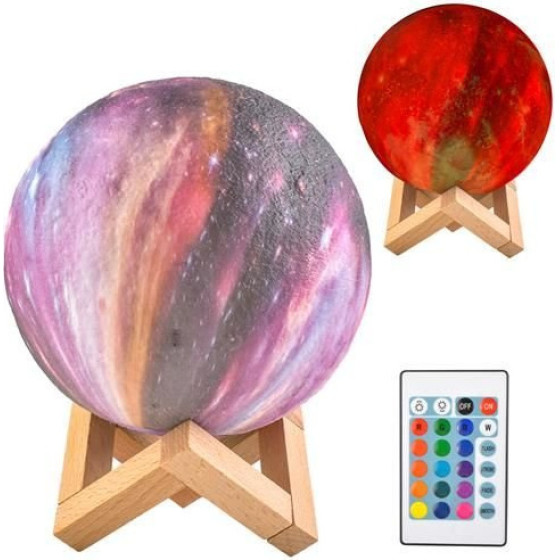 Iso Trade Moon Night Light 15cm 16 Colors - (14060-0)